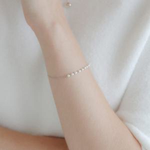 제이로렌 진주 언발 체인 팔찌 B01013