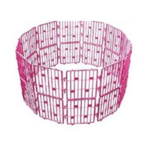 강아지 캠핑 매직 울타리 (핑크) 24P 강아지철장 철창