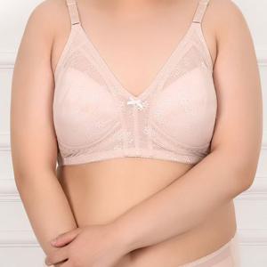 브래지어 노와이어 빅사이즈 광폭 날개 3단 브라 브라렛 푸쉬업