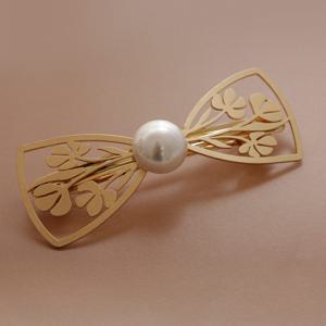 제이로렌 메탈 리본 진주 자동헤어핀 H01188