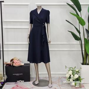 [미니멈]MD 랩 러플 카라넥 원피스 MD MYBGWO4080 MD_CJ