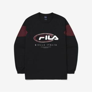 [FILA] [휠라] TAG가 119,000원 컬러블럭 우븐 맨투맨(FS2POG3105X_BLK) (FS2POG3105X_BLK)