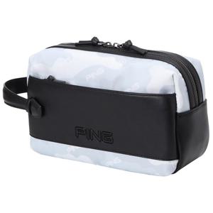 [핑골프][양말증정]남성 카모 로고 패턴 파우치백 111D3BG202_WH