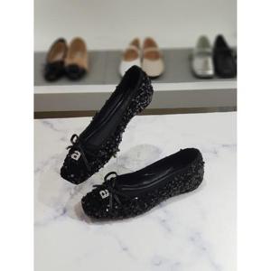 한슈 세이브존03 데이나 스팽글 플랫 단화 1cm SAVHS678222-1sp