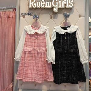 로엠걸즈 DP01 트위드 레이어드 원피스 RGOW2481P