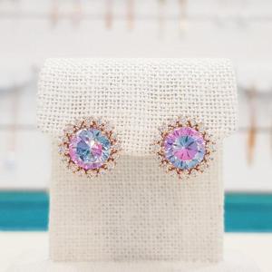 볼라레 세이브존01 20대쇼핑몰 자수정 큐빅 볼드 귀걸이 spe561