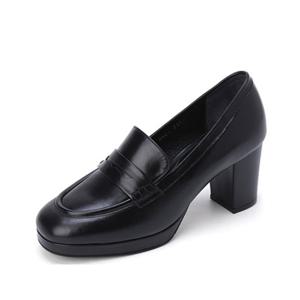 [금강제화] 르느와르 RENPUC4801K1여성 가보시 로퍼 힐(7cm)