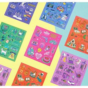 덕플러스문구 아르디움 컬러포인트 스티커 ver.5