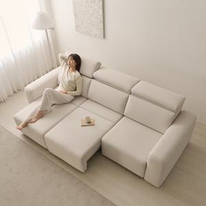 나무뜰 소프 무빙 4인용 패브릭 리클라이너 소파 슬라이드 모션 소파베드 CNS537C