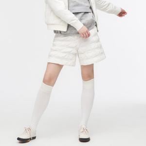 [링스] 여성 스모킹 자수 패턴 패딩 반바지 L21D4PM381_IV