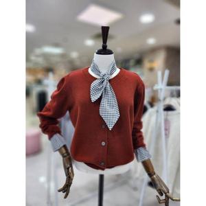 스테파니 세이브존08 체크타이 무지 가디건 N24NW4415