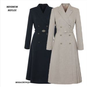 [미니멈]MD 카라넥 사이드 플리츠 언발 원피스 MD MMWDAWO0180 M