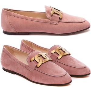 24FW 금장 체인 스웨이드 로퍼 XXW79A0DD00 D8W L805