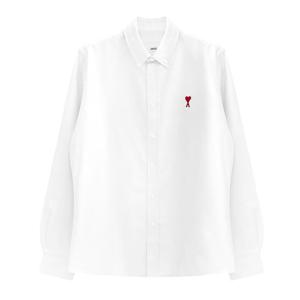 [아미] 드 꾀흐 셔츠/화이트/BFUSH063 CO0031 168