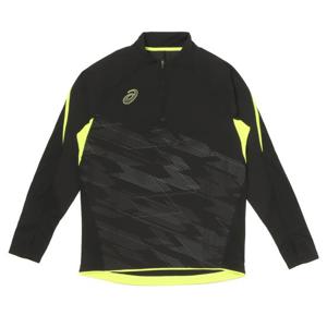 아식스 윈드 배리어 하프 지퍼 탑 2101A296.001 블랙