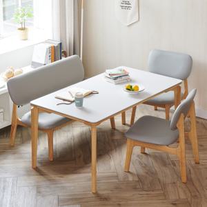 밀랑 포어스 통세라믹 4인용 낮은 식탁세트 벤치의자형 1400