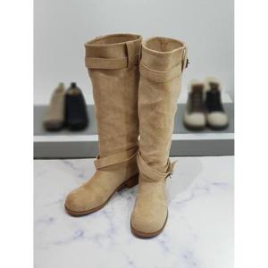 한슈 세이브존03 라인 버클 스웨이드 롱부츠 3cm AGHS679052krA