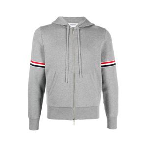 톰브라운 MKT008A Y3007 055 RWB 암밴딩 밀라노스티치 후드집업 라이트그레이 남성 자켓