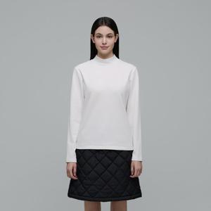 내셔널지오그래픽 N244WTS010 여성 겨울 목폴라 티셔츠 WHITE