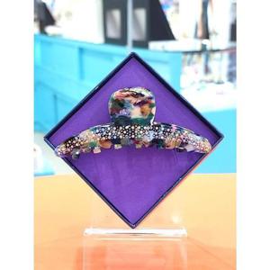 로뎀 세이브존05 프랑스 스와로브스키 슬림 중 집게핀(그린블루)1 RDC24030039