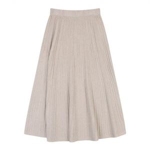 [코데즈컴바인] 니트플리츠 조직변형 스커트 (CKA-SK001W1)