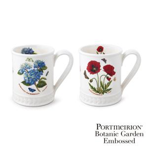 [포트메리온]보타닉가든엠보스드 탱커드 머그 0.45L 2p(B세트)(BK)