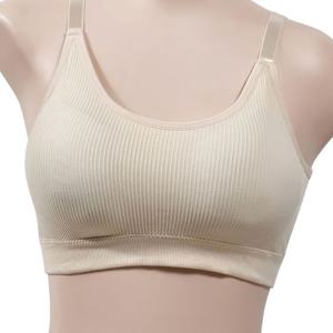 수아 여자 어깨끈 끈 탑브라 심플 골지 브라렛 캡