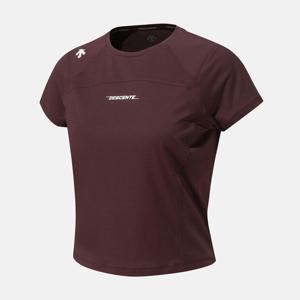 [데상트공식][40% OFF] 우먼스 트레이닝 벡터 세미 크롭 반팔 티셔츠 SQ122TTS13