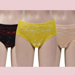 럭센스 햄라인 맥시 여성 삼각팬티 플라워 누디 속옷