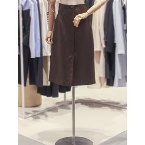 SOUP 숲 H라인 앞트임 미디 스커트 (SB2SR81)