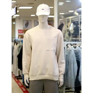 인터크루 세이브존03 공용 포켓 라벨 장식 라운드 맨투맨 티셔츠 ITZ1TM01A