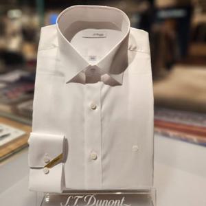 듀퐁셔츠 SE5SM21LS351SWH 25SS 하이퀄리티의 순면 300수 트윌  화이트 슬림 핏 셔츠