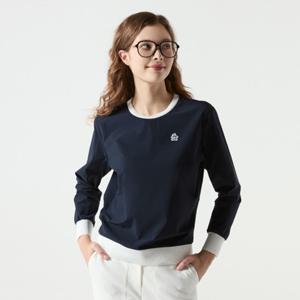 [먼싱웨어][30%OFF]여성 트리코트 맨투맨 다크네이비(MQ122LTL13)