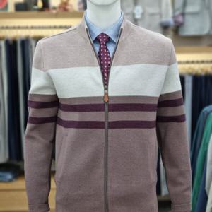 [피에르가르뎅]가을겨울신상 블럭 풀집업 가디건PPKC33628601_SH