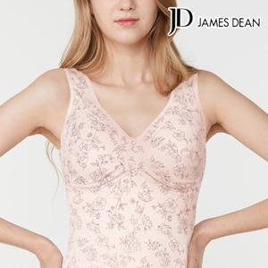 제임스딘 여성 인견 슬라브 플라워 노와이어 부직포 브라런닝 JHWRB044