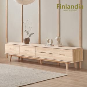 핀란디아 편백누리 원목 2200거실장