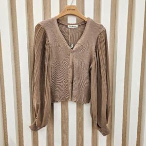 나인스텝 HC11 플리츠소매Y니트가디건 n24nw4308