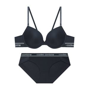 베이직 라인포인트 에어로쿨 브라 햄팬티세트_딥챠콜
