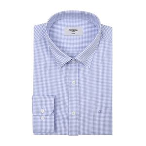 [레노마] 스판 스냅카라 체크 일반핏 긴소매 RZRSG0043BU