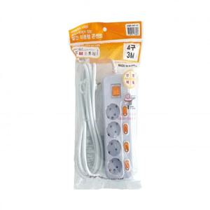 현대 멀티탭 개별 4구 3M HMP-43 (1개)