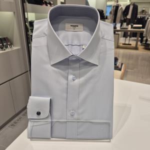 [레노마] 구김없는 아이스폴 도비 솔리드슬림핏긴팔남자셔즈RPSSL1123블루