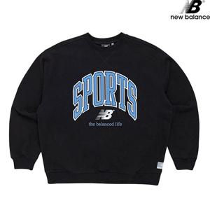 뉴발란스 NBNCC13013-BK NB SPORTS 헤비 맨투맨 남녀공용 긴팔티