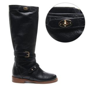 [멀버리] 여성 바이커 레더 부츠 (SA1170_571_A100)