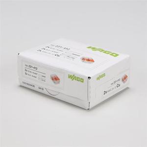 콘넥터 와고 전선 커넥터 221-412 단선 연선 100개입/BOX판매