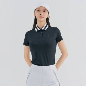 [레노마골프] 여성 배색 요꼬 카라 반팔 티셔츠 RWTPN6182-199