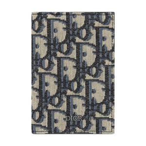 디올 오블리크 자카드 2단 카드지갑 2ESCH138YSE H05E