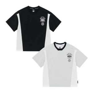 K252UTS914 프로즌 쿨웨이브 컬러블럭 우븐 반팔티 2종택 1