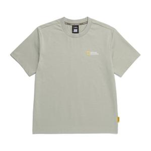 내셔널지오그래픽 N252UTS992 COOL MAX 월드맵 베이직핏 반팔 티셔츠 OLIVE