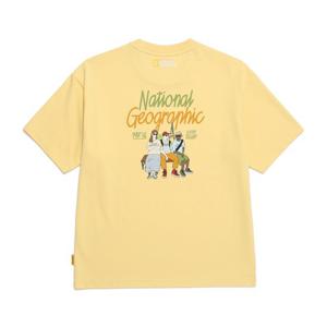 내셔널지오그래픽 N252UTS981 리젠아스킨 그래픽 반팔 티셔츠 YELLOW