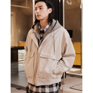 [애드호크]남성 후드 디테쳐블 플랩포켓 점퍼(HB1UJ01)_GN